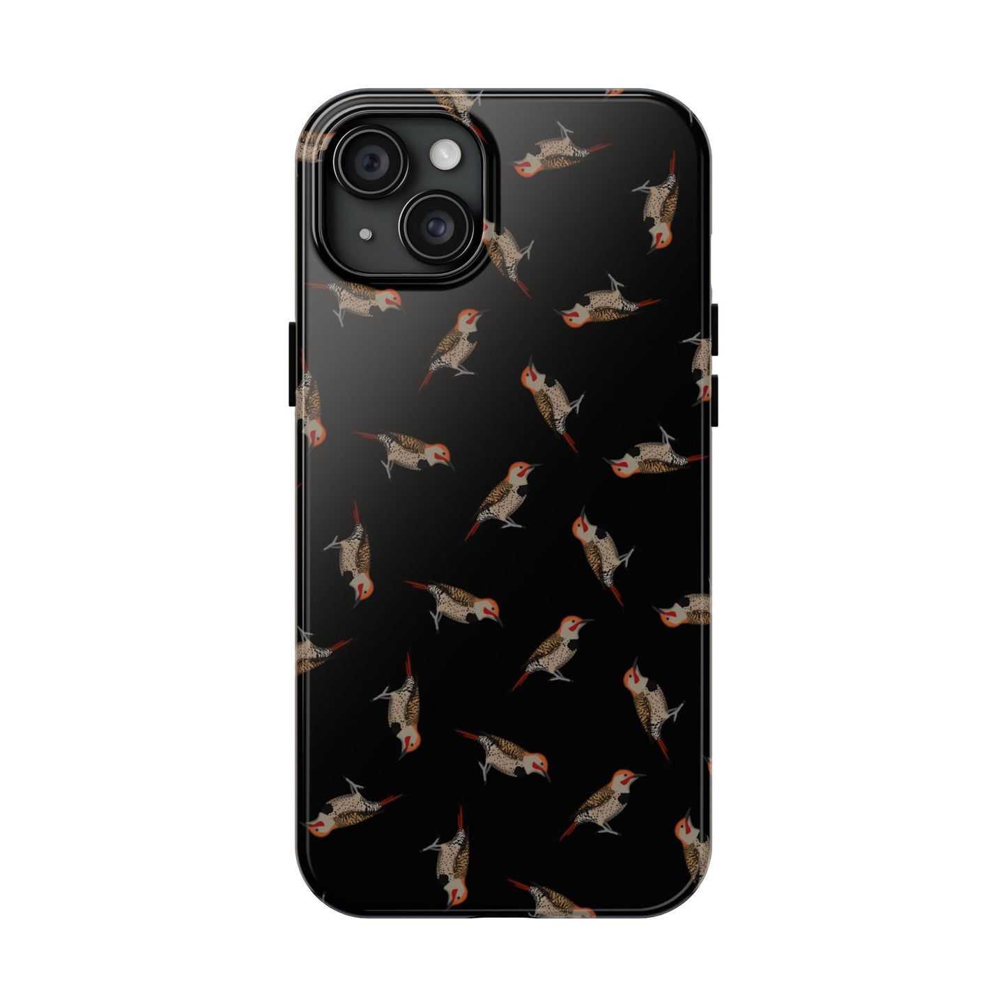 Northern Flicker iPhone Case Black – Premium Tough Phone Cover for Bird Lovers
