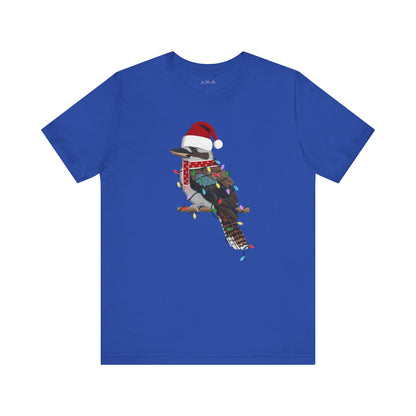 Kookaburra with Fairy Lights Christmas Bird T-Shirt