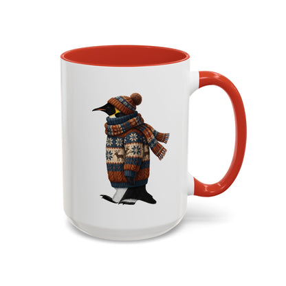 ペンギンの陶器製バードコーヒーマグ – バードウォッチャーへのカスタムギフト