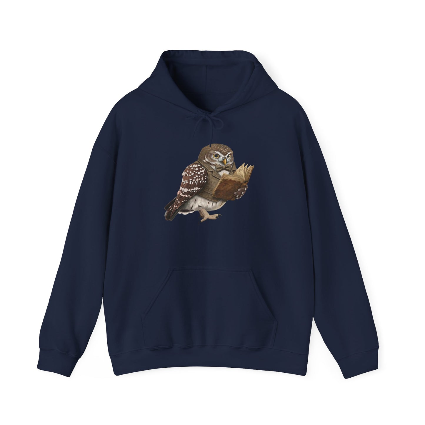 The Librarian Owl Hoodie - Dark Academia Aesthetic | Gift for Book Lovers & Birders