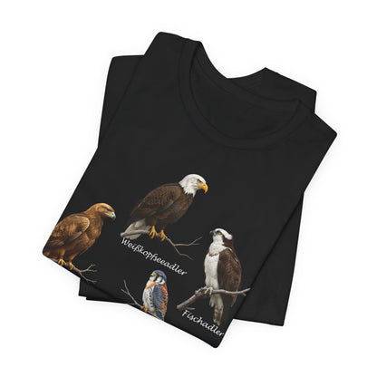 T-Shirt mit Greifvögeln: Adler, Falke & Co. | Vogelkunde Natur – bird graphic tee, Vogel