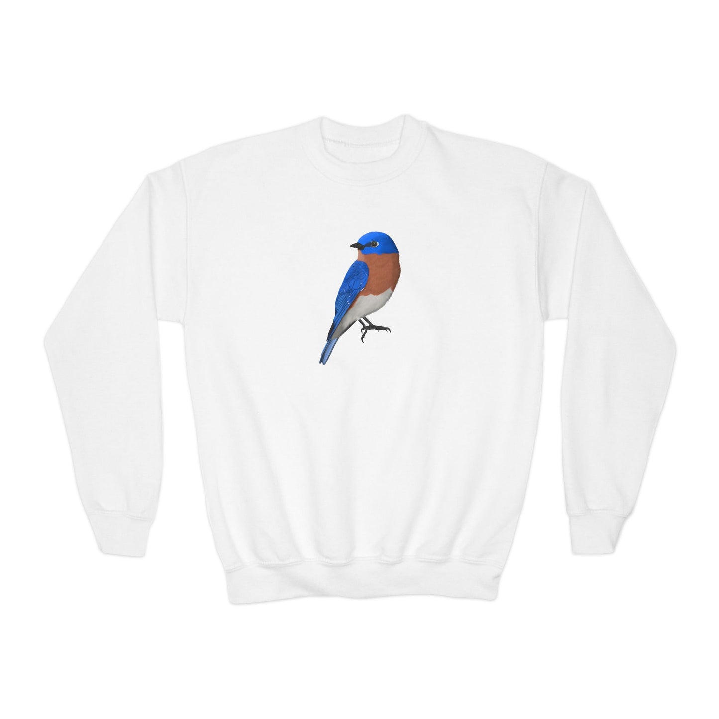 Bluebird Bird Birdwatching Youth Crewneck Sweatshirt