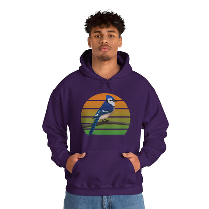 Blue Jay Bird Hoodie