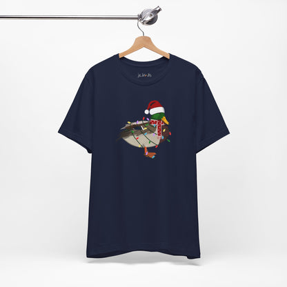 Mallard with Fairy Lights Christmas Bird T-Shirt