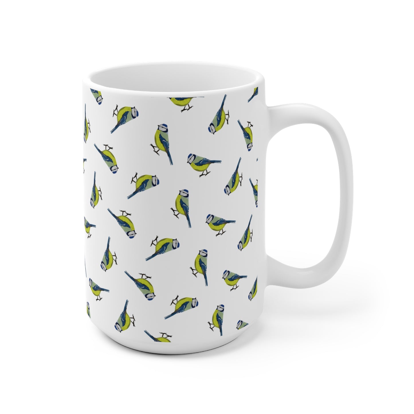 Blaumeise Tasse mit 11 oz Hintergrund