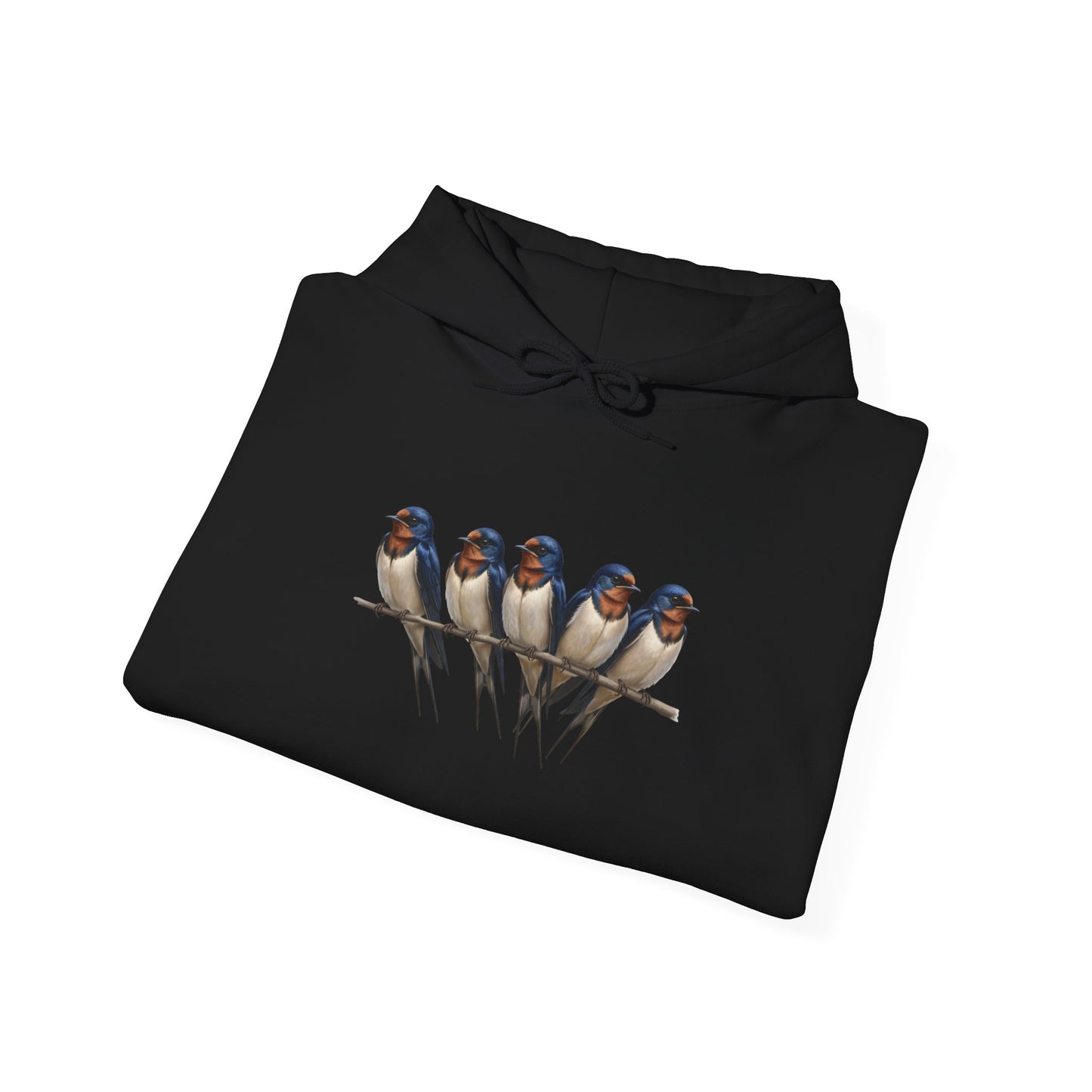 Barn Swallows on a Branch Hoodie Bird Lover & Bird Watcher | Unisex Sweater | Gift for Bird Lovers