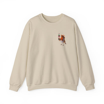 Robin Rosi Ice Cream Pocket Premium Sweatshirt for Bird Lovers