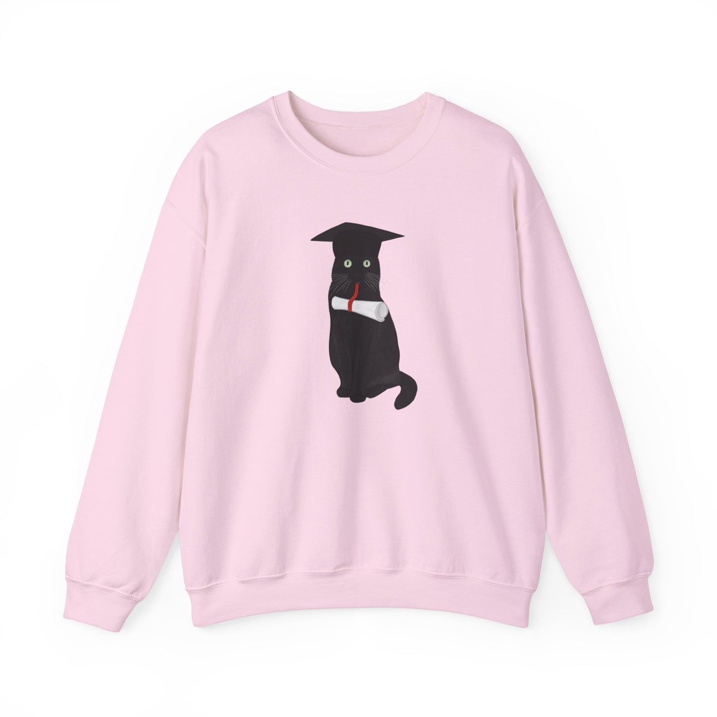 Black Cat Graduate Cat Lover Graduation Sweatshirt