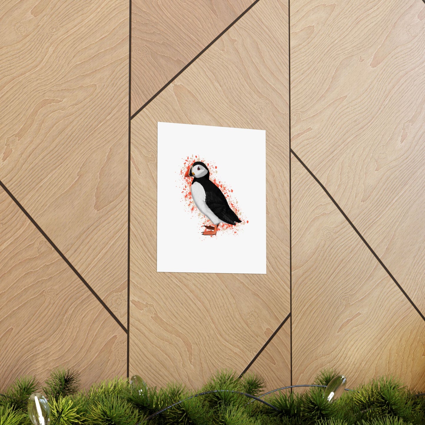 Puffin Bird Artwork Matte Poster