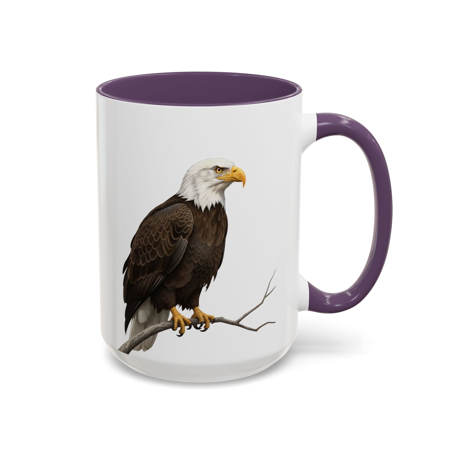 ハクトウワシの陶器製バードコーヒーマグ – バードウォッチャーへのカスタムギフト