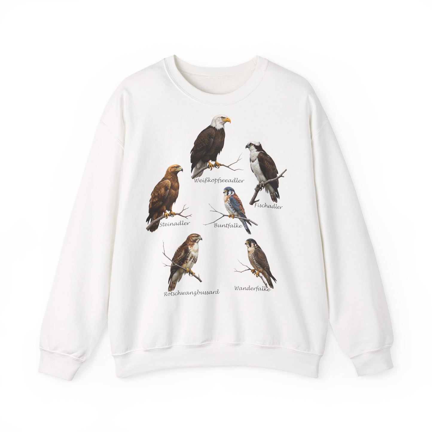 Sweatshirt mit Greifvögeln: Adler, Falke & Co. | Vogelkunde & Outdoor
