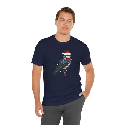 Tree Swallow with Fairy Lights Christmas Bird T-Shirt