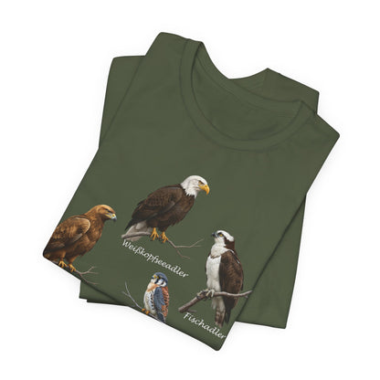 Falke Vogel T-Shirt – bird graphic tee und watching gear Stil