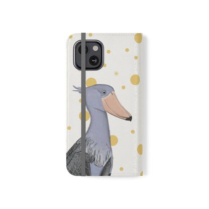 Shoebill Bird Art Phone Flip Case