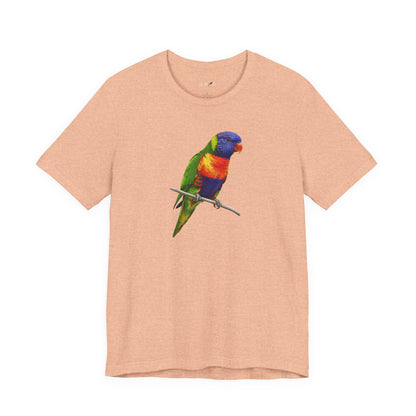 Rainbow Lorikeet T-Shirt | Unisex Bird Lover Tee | Wildlife Birder Gift