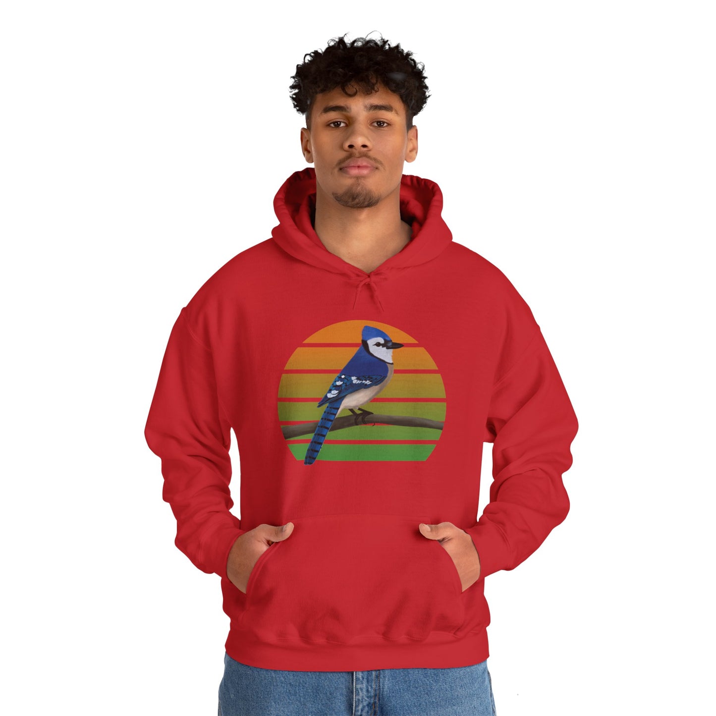 Blue Jay Bird Hoodie