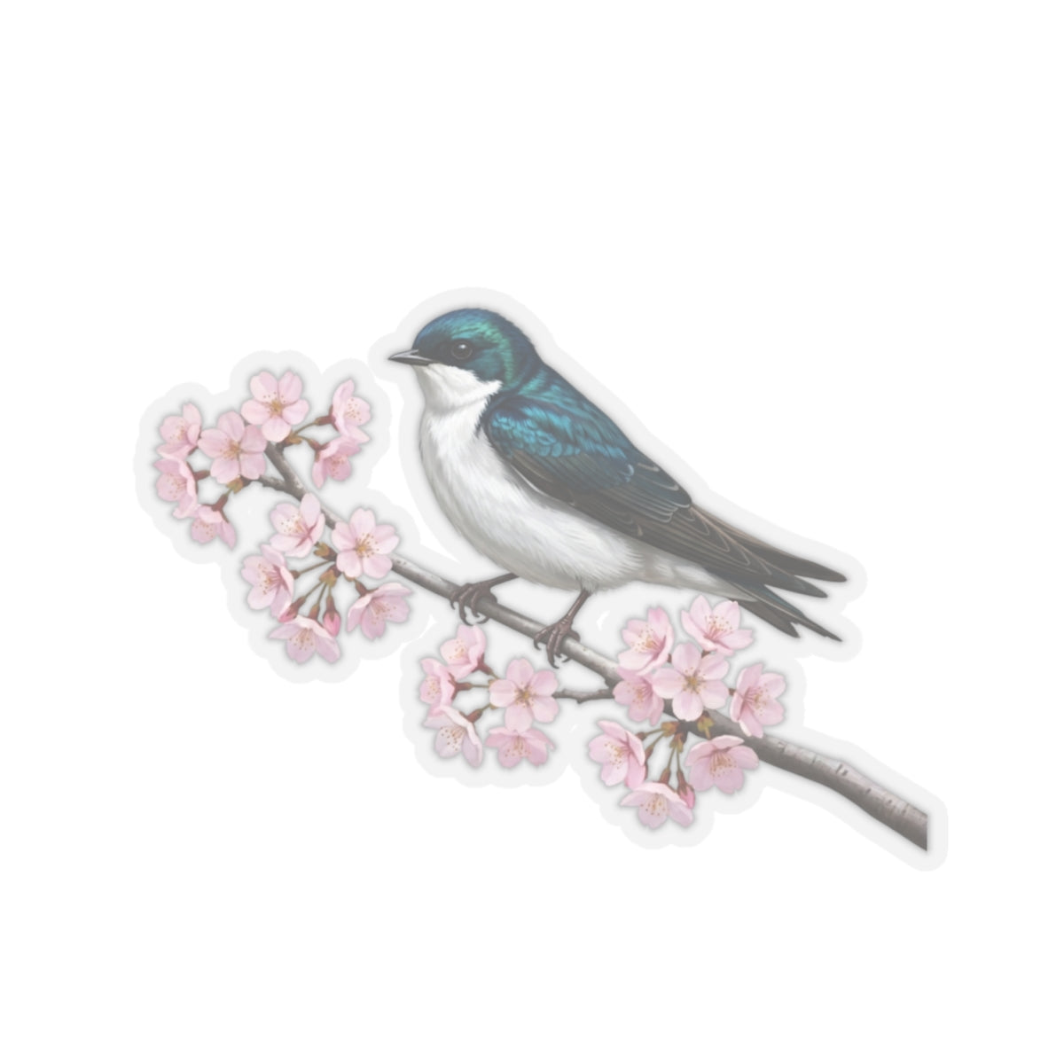 Tree Swallow Stickers on bird sticker background