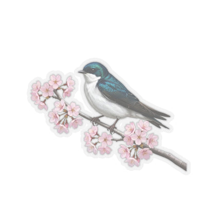 Tree Swallow Stickers on bird sticker background