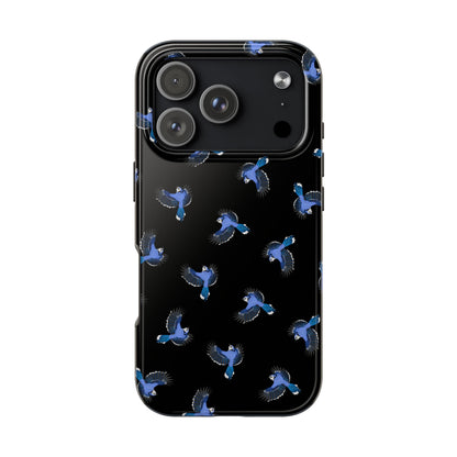 Blue Jay iPhone Case Black – Premium Tough Phone Cover for Bird Lovers