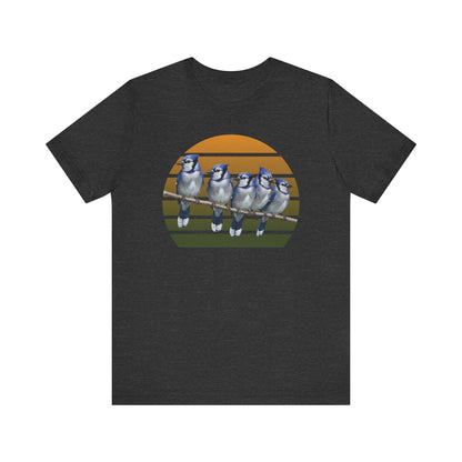 Blue Jay Premium T-Shirt | Unique Birdwatcher & Birder Gift by jz.birds