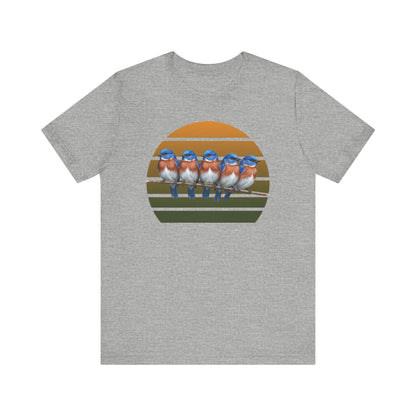 Bluebird Premium T-Shirt | Unique Birdwatcher & Birder Gift by jz.birds