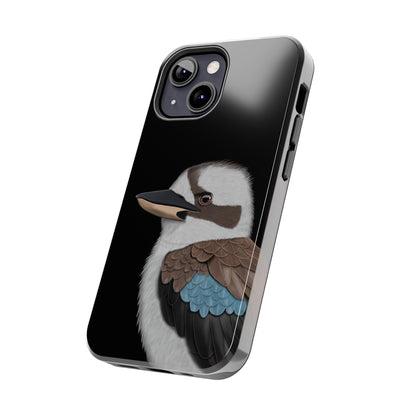 Kookaburra Bird Art Tough Phone Case Black