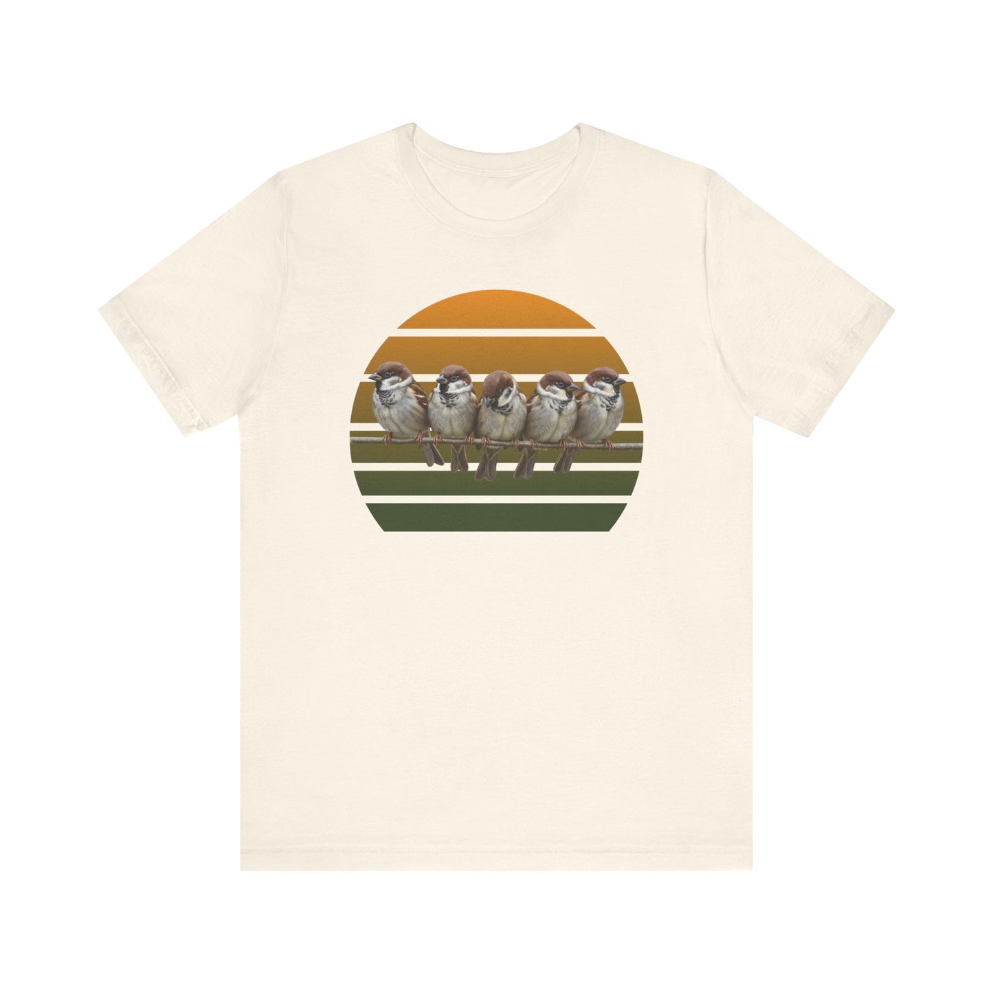Spatzen Premuim T-Shirt | Geschenk für Vogelbeobachter | jz.birds