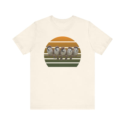 Spatzen Premuim T-Shirt | Geschenk für Vogelbeobachter | jz.birds