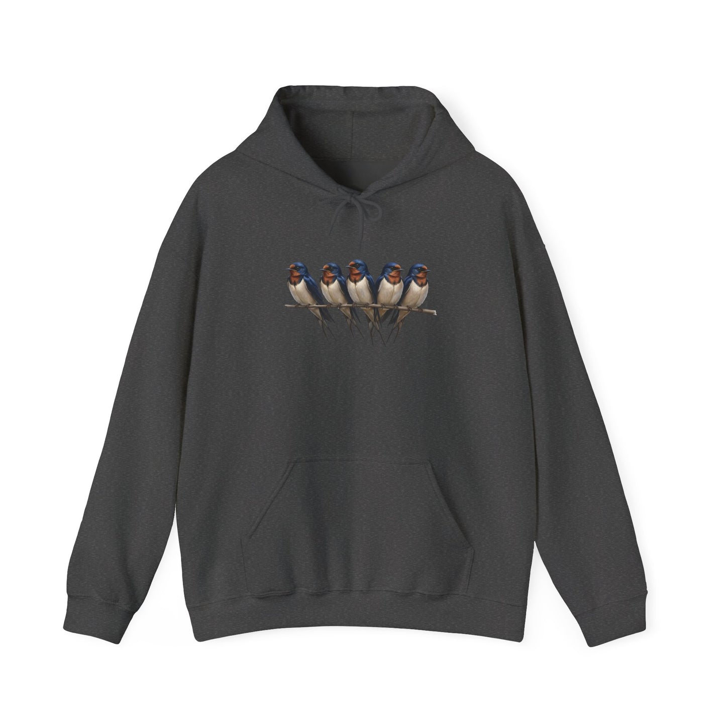 Barn Swallows on a Branch Hoodie Bird Lover & Bird Watcher | Unisex Sweater | Gift for Bird Lovers