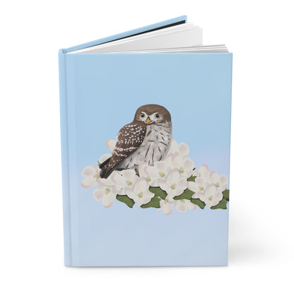 Owl Bird Hardcover Journal 150 Pages 5.75"x8" for Bird Enthusiasts & Birdwatchers