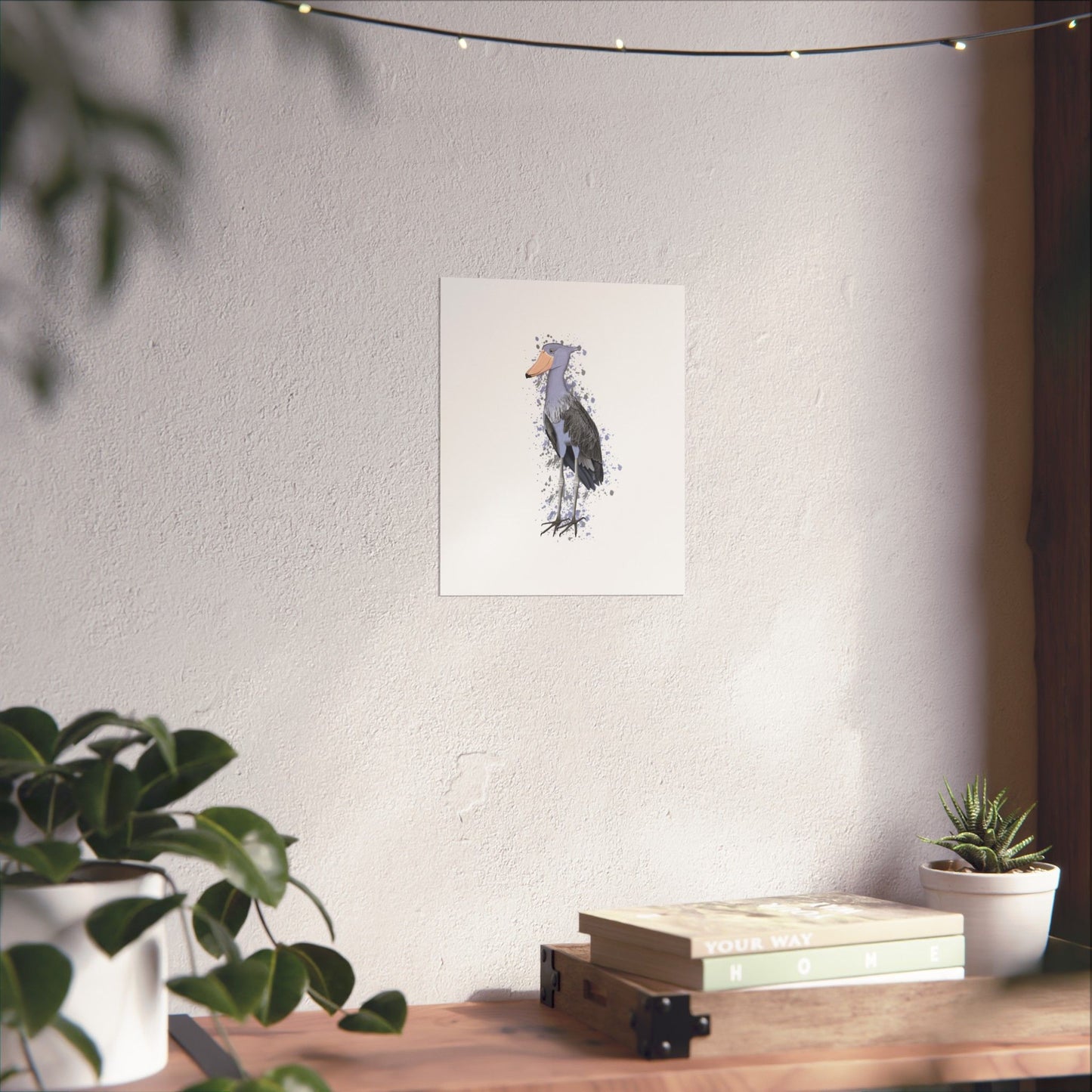 Shoebill Bird Artwork Matte Poster