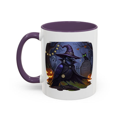 Black Crow Halloween Bird Mug - Perfect Bird Lover Gift for Spooky Season