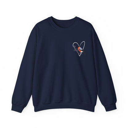 Bullfinch Heart Birdlover Biologist Bird Sweatshirt