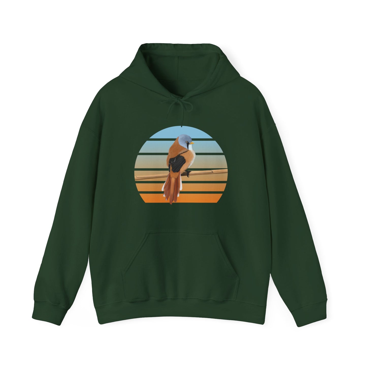 Bearded Reedling Bird Hoodie