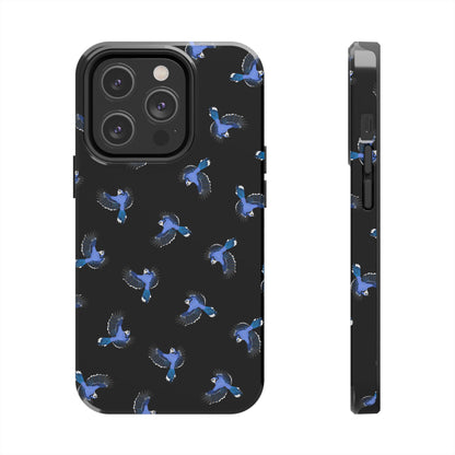 Blue Jay iPhone Case Black – Premium Tough Phone Cover for Bird Lovers
