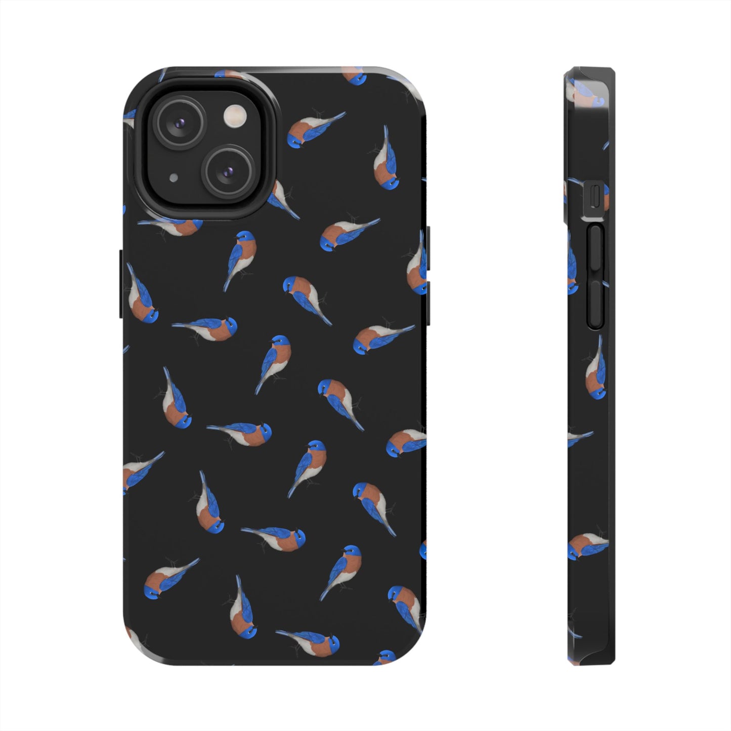 Bluebird iPhone Case Black – Premium Tough Phone Cover for Bird Lovers