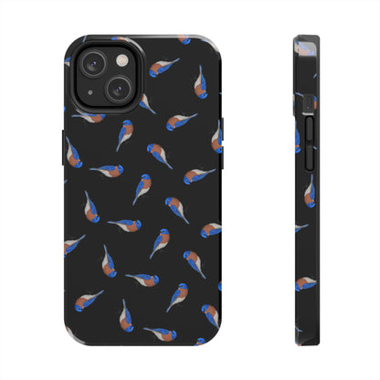 Bluebird iPhone Case Black – Premium Tough Phone Cover for Bird Lovers