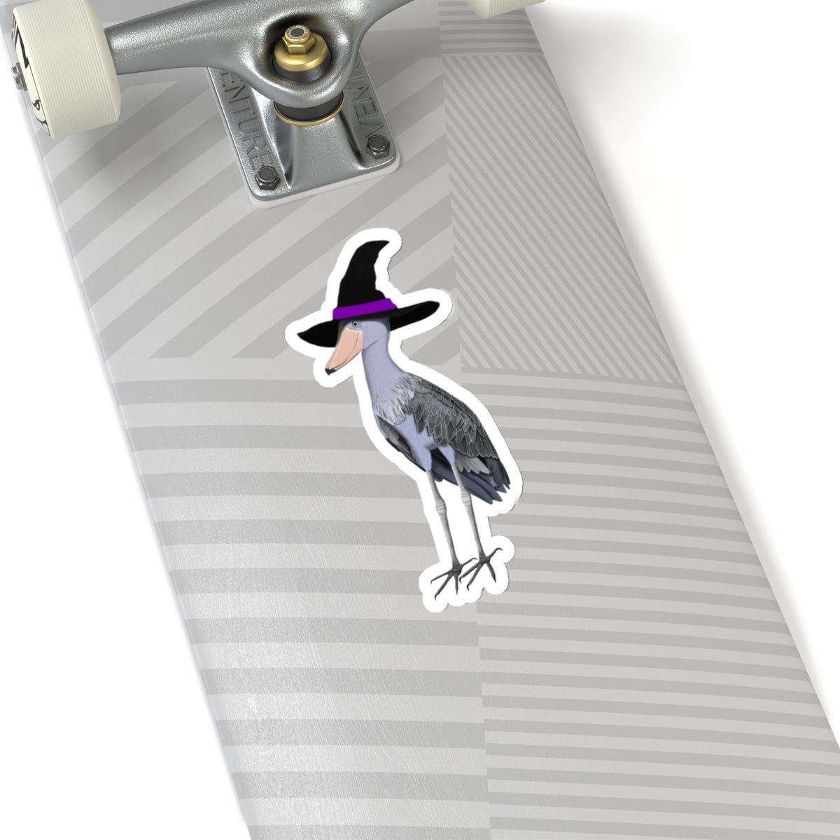 Shoebill Halloween Witch Hat Bird Sticker