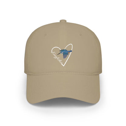 Kingfisher Flying Cap Heart | Birdwatching & Birdlover Backyard Bird Hat