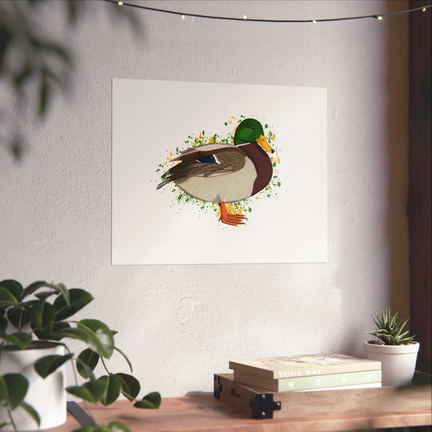 Mallard Bird Artwork Matte Poster