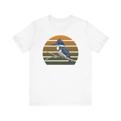 Belted Kingfisher Premium T-Shirt | Unique Birdwatcher & Birder Gift by jz.birds