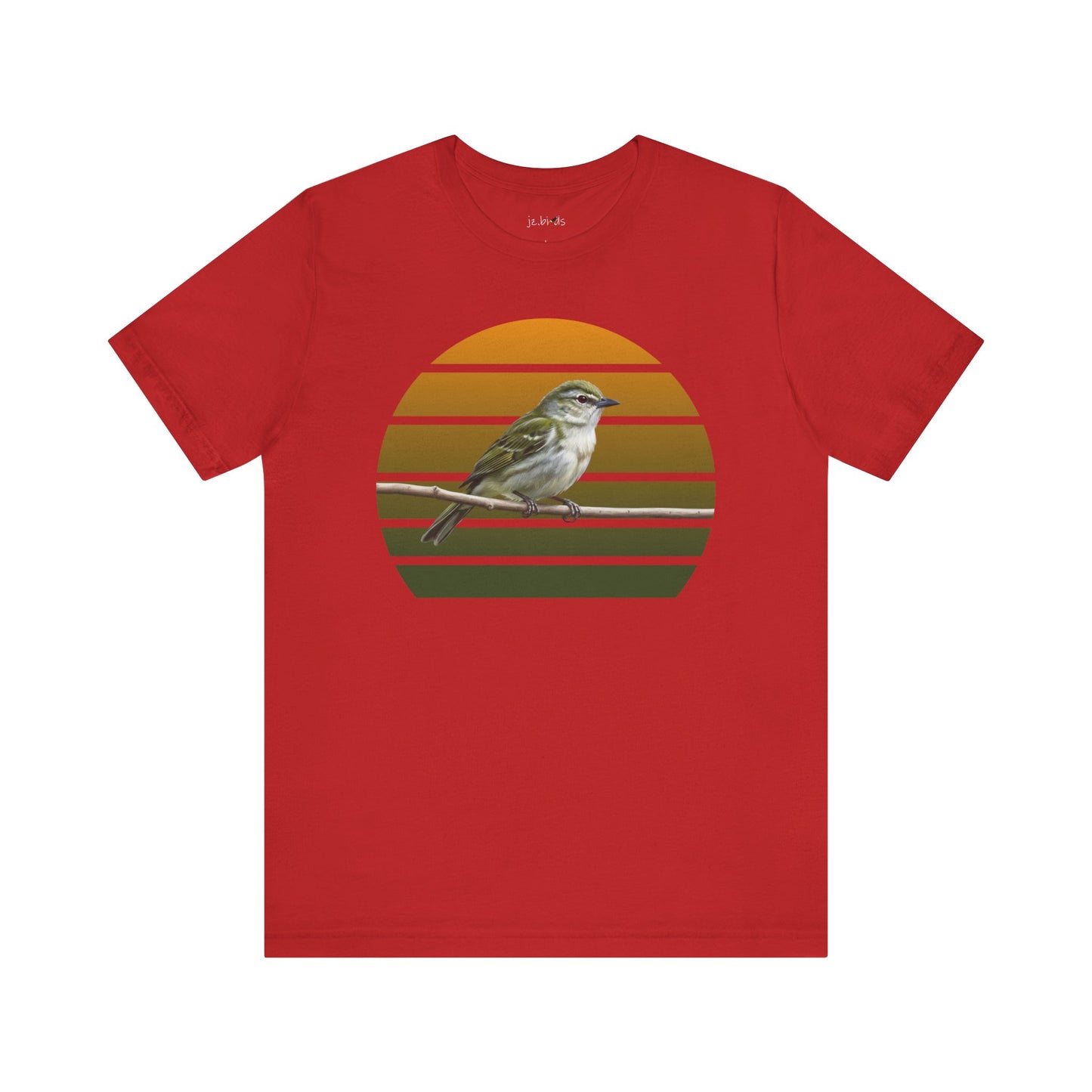 Red-Eyed Vireo T-Shirt | Unisex Retail Fit Bird Lover Tee | Wildlife Birder Gift