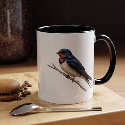 ツバメの陶器製コーヒーマグ – バードウォッチャーへのカスタムギフト