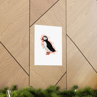 Puffin Bird Artwork Matte Poster