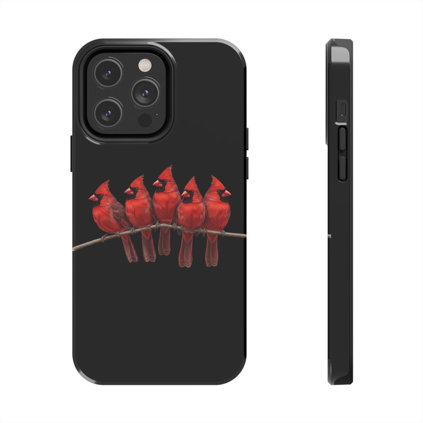 Cardinal Dual-Layer iPhone Case with Bird Art – The Perfect Gift for Ornithologists & Bird Lovers