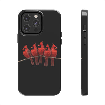 Cardinal Dual-Layer iPhone Case with Bird Art – The Perfect Gift for Ornithologists & Bird Lovers