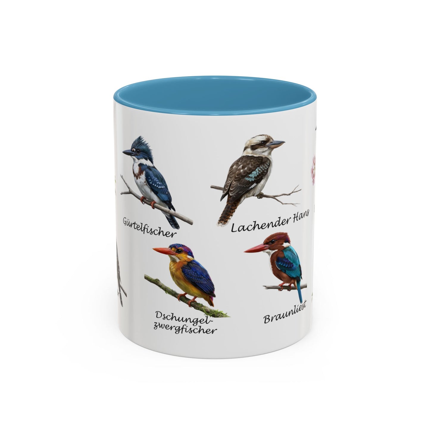 Eisvogel Tasse & Kaffeebecher | Lachender Hans & Kingfisher Lexikon Motiv | Vogelkunde Geschenk