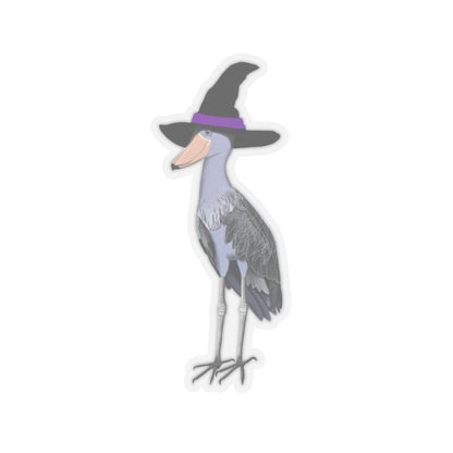 Shoebill Halloween Witch Hat Bird Sticker