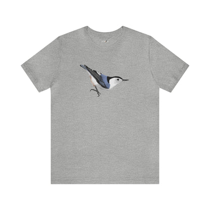 White Breasted Nuthatch Bird Tee - jz.birds