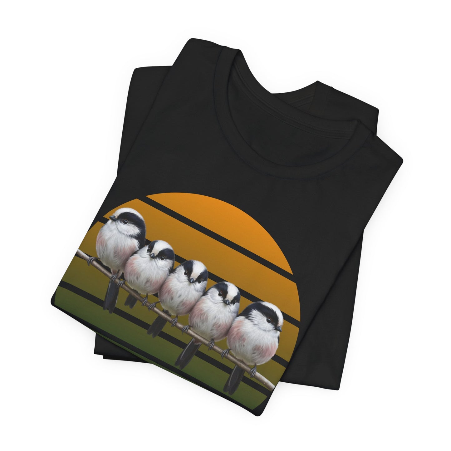 Schwanzmeisen Premuim T-Shirt | Geschenk für Vogelbeobachter | jz.birds